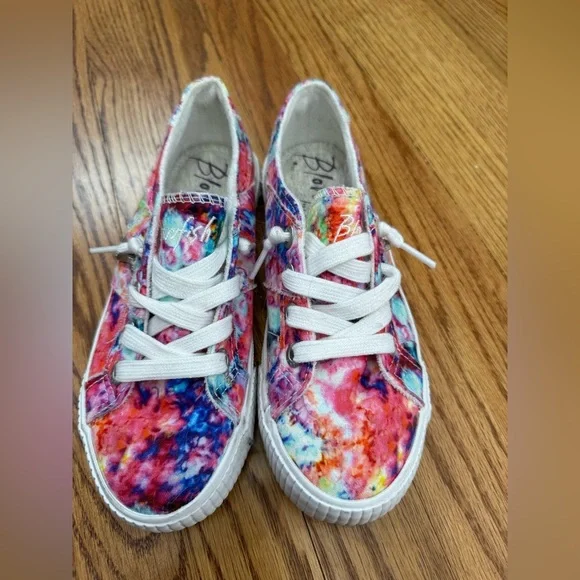 Multicolor Blowfish tennis shoes, size 6 - Picture 2 of 4